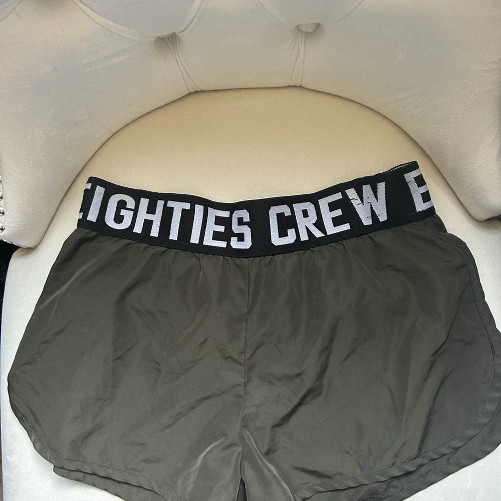 Olive Green Athletic Shorts